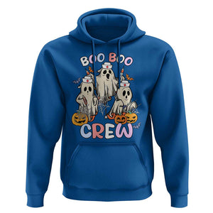 Halloween Nurse Hoodie Boo Boo Crew Ghost Halloween Costume Funny Nursing TS02 Royal Blue Print Your Wear