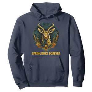 South Africa Rugby Hoodie Springboks Forever Stronger Together Go Bokke TS02 Navy Printyourwear