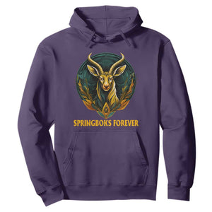 South Africa Rugby Hoodie Springboks Forever Stronger Together Go Bokke TS02 Purple Printyourwear