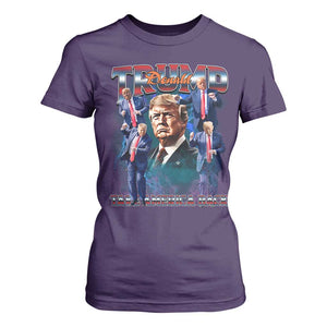 Trump 2025 T Shirt For Women Take America Back Golden Age Vintage 90s Bootleg TS02 Purple Print Your Wear