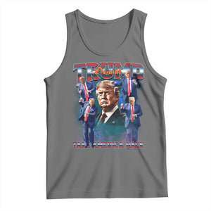 Trump 2025 Tank Top Take America Back Golden Age Vintage 90s Bootleg TS02 Black Heather Print Your Wear