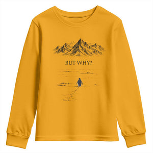 The Nihilist Penguin But Why Meme Youth Sweatshirt Existential Moody Quiet Thinkers TS02 Gold Print Your Wear