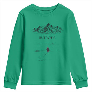 The Nihilist Penguin But Why Meme Youth Sweatshirt Existential Moody Quiet Thinkers TS02 Irish Green Print Your Wear