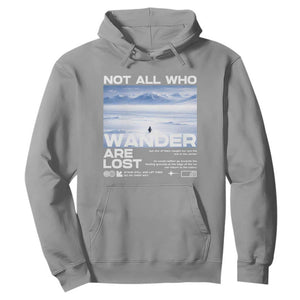 Not All Those Who Wander Are Lost Nihilist Penguin Hoodie Existential Deep Emotional Meme Deep Thinkers TS02 Sport Gray Print Your Wear