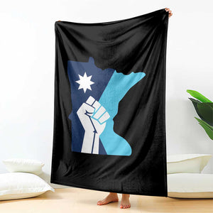 Minnesota Strong Fist Power Graphic Throw Blanket Social Justice Solidarity TS02 Print Your Wear
