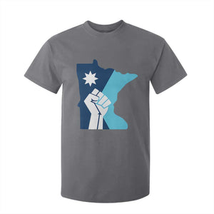 Minnesota Strong Fist Power Graphic T Shirt For Kid Social Justice Solidarity TS02 Charcoal Print Your Wear
