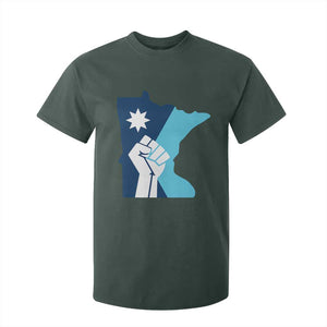 Minnesota Strong Fist Power Graphic T Shirt For Kid Social Justice Solidarity TS02 Dark Forest Green Print Your Wear