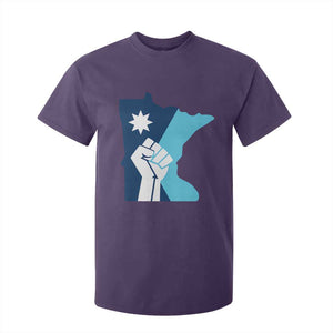 Minnesota Strong Fist Power Graphic T Shirt For Kid Social Justice Solidarity TS02 Purple Print Your Wear