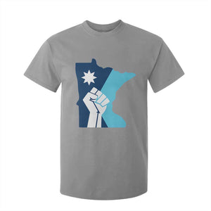 Minnesota Strong Fist Power Graphic T Shirt For Kid Social Justice Solidarity TS02 Sport Gray Print Your Wear