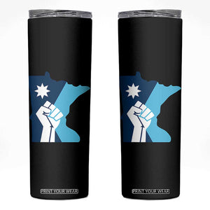 Minnesota Strong Fist Power Graphic Skinny Tumbler Social Justice Solidarity TS02 Black Print Your Wear