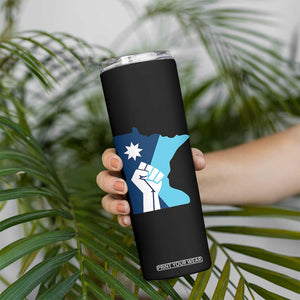 Minnesota Strong Fist Power Graphic Skinny Tumbler Social Justice Solidarity TS02 Print Your Wear