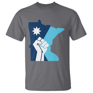 Minnesota Strong Fist Power Graphic T Shirt Social Justice Solidarity TS02 Charcoal Print Your Wear