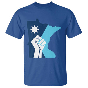 Minnesota Strong Fist Power Graphic T Shirt Social Justice Solidarity TS02 Royal Blue Print Your Wear