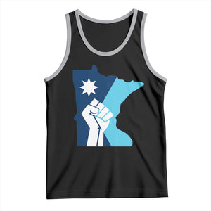 Minnesota Strong Fist Power Graphic Tank Top Social Justice Solidarity TS02 Black Athletic Heather Print Your Wear