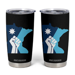 Minnesota Strong Fist Power Graphic Tumbler Cup Social Justice Solidarity TS02 Black Print Your Wear