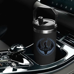 Minnesota Resist Loon Rebellion Emblem Flip Straw Tumbler TS02 Print Your Wear