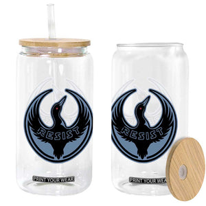 Minnesota Resist Loon Rebellion Emblem Glass Can TS02 Print Your Wear