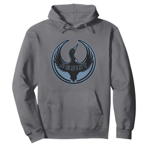 Minnesota Resist Loon Rebellion Emblem Hoodie TS02 Charcoal Print Your Wear