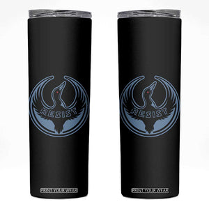 Minnesota Resist Loon Rebellion Emblem Skinny Tumbler TS02 Black Print Your Wear