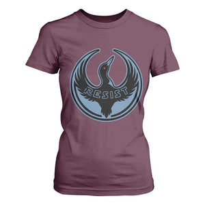 Minnesota Resist Loon Rebellion Emblem T Shirt For Women TS02 Maroon Print Your Wear