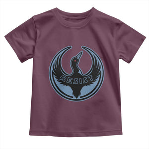 Minnesota Resist Loon Rebellion Emblem Toddler T Shirt TS02 Maroon Print Your Wear