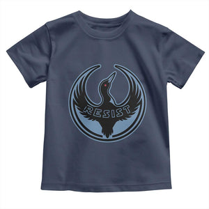 Minnesota Resist Loon Rebellion Emblem Toddler T Shirt TS02 Navy Print Your Wear