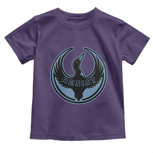 Minnesota Resist Loon Rebellion Emblem Toddler T Shirt TS02 Purple Print Your Wear