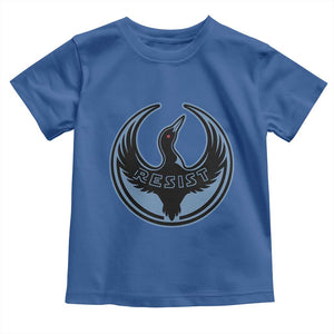 Minnesota Resist Loon Rebellion Emblem Toddler T Shirt TS02 Royal Blue Print Your Wear