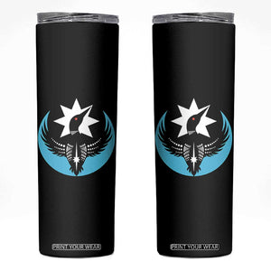 Minnesota Rebel Loon Star Emblem Skinny Tumbler Rebellion Symbolic Unity Graphic TS02 Black Print Your Wear