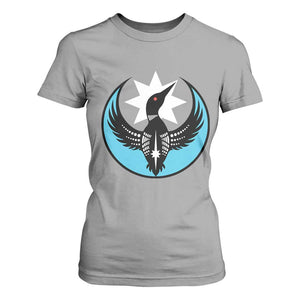 Minnesota Rebel Loon Star Emblem T Shirt For Women Rebellion Symbolic Unity Graphic TS02 Sport Gray Print Your Wear