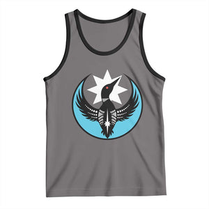Minnesota Rebel Loon Star Emblem Tank Top Rebellion Symbolic Unity Graphic TS02 Deep Heather Black Print Your Wear