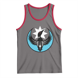 Minnesota Rebel Loon Star Emblem Tank Top Rebellion Symbolic Unity Graphic TS02 Deep Heather Red Print Your Wear