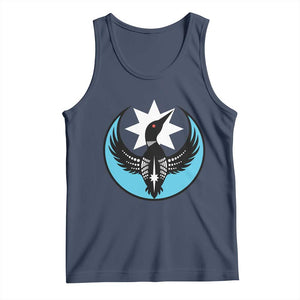 Minnesota Rebel Loon Star Emblem Tank Top Rebellion Symbolic Unity Graphic TS02 Navy Print Your Wear