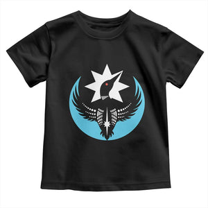 Minnesota Rebel Loon Star Emblem Toddler T Shirt Rebellion Symbolic Unity Graphic TS02 Black Print Your Wear