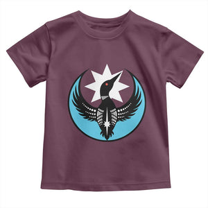 Minnesota Rebel Loon Star Emblem Toddler T Shirt Rebellion Symbolic Unity Graphic TS02 Maroon Print Your Wear