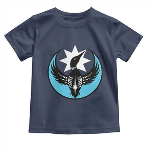 Minnesota Rebel Loon Star Emblem Toddler T Shirt Rebellion Symbolic Unity Graphic TS02 Navy Print Your Wear