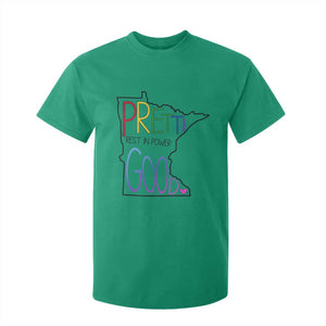 Pretti Good Minnesota Tribute T Shirt For Kid Rest in Power Rainbow Memorial TS02 Irish Green Print Your Wear