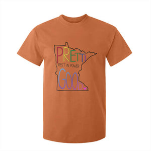 Pretti Good Minnesota Tribute T Shirt For Kid Rest in Power Rainbow Memorial TS02 Orange Print Your Wear