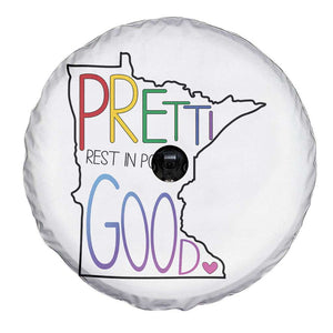 Pretti Good Minnesota Tribute Spare Tire Cover Rest in Power Rainbow Memorial TS02 Print Your Wear