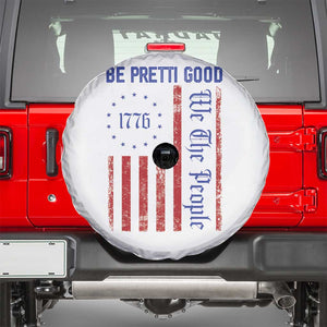 Be Pretti Good 1776 Flag Spare Tire Cover We The People Patriotic Protest TS02 White Print Your Wear