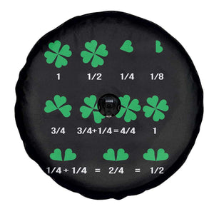 Funny Shamrock Fraction Spare Tire Cover St Patrick's Day Math Lover TS02 Print Your Wear