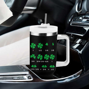 Funny Shamrock Fraction Tumbler With Handle St Patrick's Day Math Lover TS02 Print Your Wear