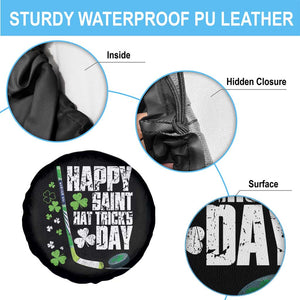 St. Patrick's Day Ice Hockey Spare Tire Cover Happy Saint Hat Trick's Lucky Shamrocks TS02 Print Your Wear