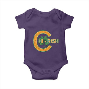 Chicago Irish Chirish Baby Onesie Happy Saint Patrick's Day Lucky Shamrock TS02 Purple Print Your Wear