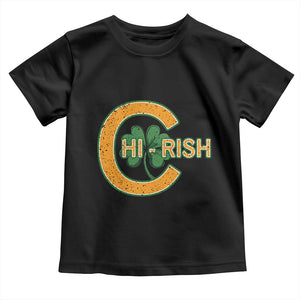 Chicago Irish Chirish Toddler T Shirt Happy Saint Patrick's Day Lucky Shamrock TS02 Black Print Your Wear