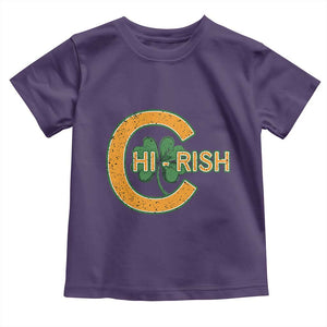 Chicago Irish Chirish Toddler T Shirt Happy Saint Patrick's Day Lucky Shamrock TS02 Purple Print Your Wear