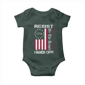 Resist Hands Off Baby Onesie Vintage American Betsy Ross Flag We The People TS02 Print Your Wear