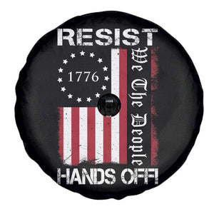 Resist Hands Off Spare Tire Cover Vintage American Betsy Ross Flag We The People TS02 Print Your Wear