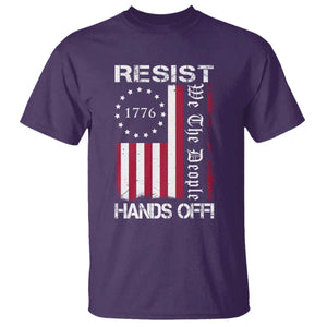 Resist Hands Off T Shirt Vintage American Betsy Ross Flag We The People TS02 Purple Print Your Wear