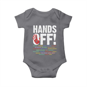 Resist Hands Off Baby Onesie Protect USA American We The People TS02 Charcoal Print Your Wear